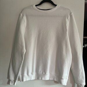 Champion Women's Size M White Pullover Sweatshirt - like new